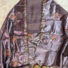 Lavender Tissue Jacquard Suit Set