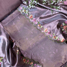 Lavender Tissue Jacquard Suit Set