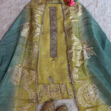 Chanderi Silk Kurta with Ombre Dupatta