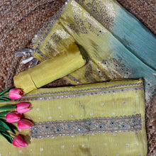 Chanderi Silk Kurta with Ombre Dupatta