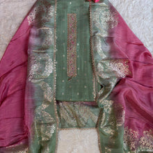 Chanderi Silk Kurta with Ombre Dupatta