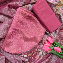 Pink Tissue Jacquard Suit