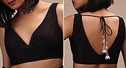Curved V Neckline Front
