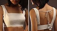 Sleeveless Square Neckline Front